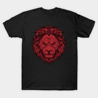 Red lion with mane T-Shirt